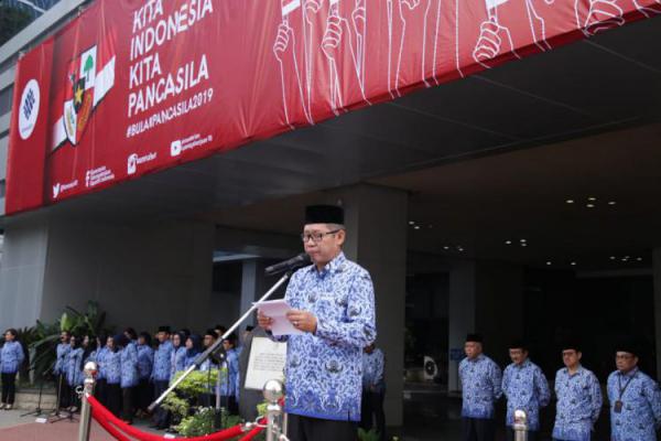 ASN Kemnaker Ikuti Upacara Peringatan Hari Pancasila