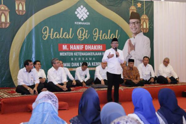 Gelar Halalbihalal, Hanif Imbau ASN Kemnaker Kembali Bekerja Layani Masyarakat