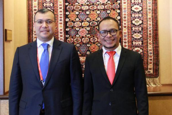 Hanif Dhakiri Lakukan Pertemuan dengan Menaker Azerbaijan di Swiss