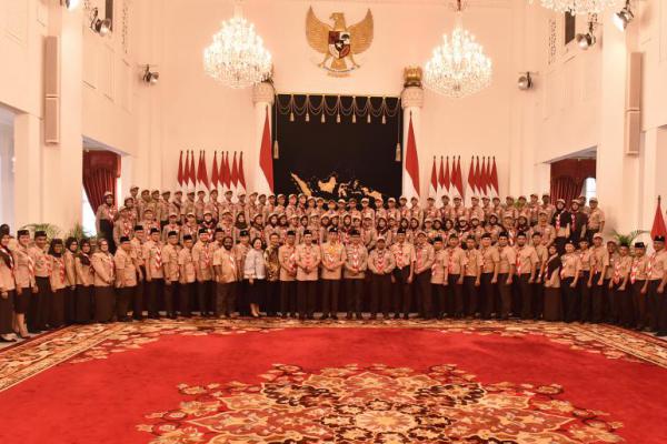 Pesan Presiden Jokowi untuk Kontingan Pramuka: Jaga Nama Baik Bangsa Indonesia