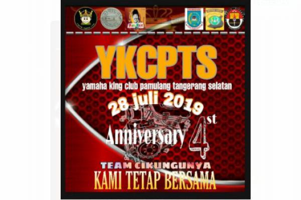 Peringati Anniversary ke-4, YKCPTS Gandeng Club RX King `Betawi Punye Raje`