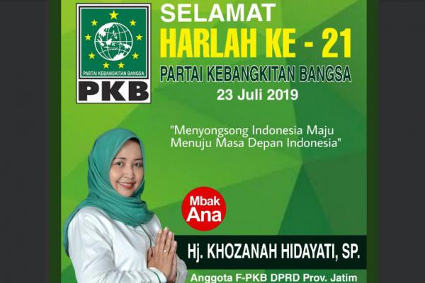 Harlah 21 PKB, Khozanah: Semoga Semakin Mantap Mengemban Amanah