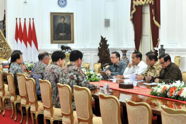 Presiden Jokowi Terima Delegasi Hyundai Motor Group di Istana Merdeka