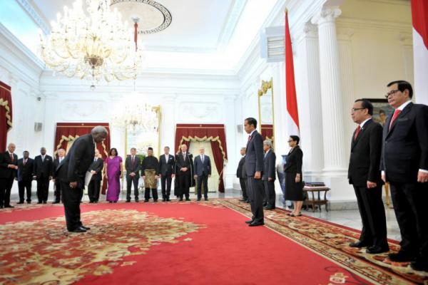 Presiden Jokowi Terima Surat Kepercayaan dari 12 Dubes Negara-Negara Sahabat