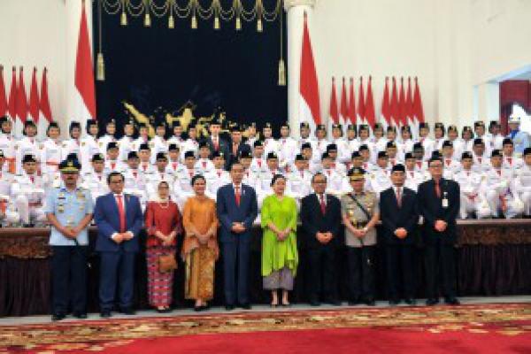 Inilah 68 Putra-putri Terbaik Pengibar Bendera Upacara HUT RI 74 di Istana Merdeka 