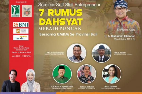 CSK dan EBC adakan Seminar Entrepreneur Akbar di Bali