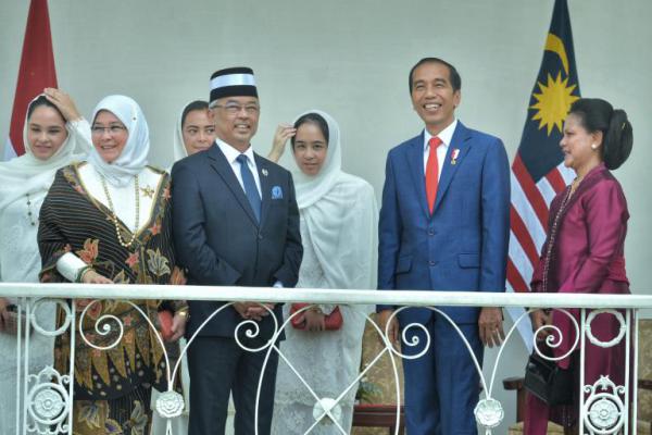 Presiden Jokowi Terima Kunjungan Raja Malaysia di Istana Bogor