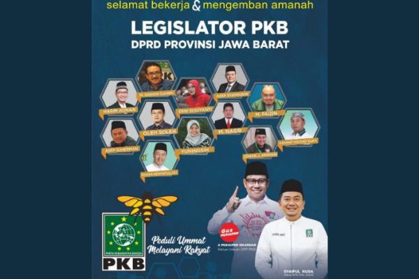 12 Legislator PKB Dilantik jadi Anggota DPRD Jabar, Gus AMI: Selamat Berjuang!