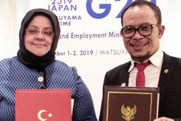 Indonesia-Turki Tandatangani MoU Kerja Sama Bidang Ketenagakerjaan