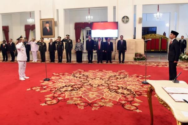 Presiden Jokowi Lantik Wagub Bengkulu di Istana Merdeka
