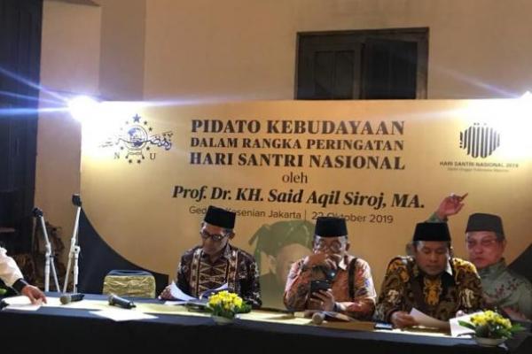 Malam Ini, Kiai Said Sampaikan Pidato Kebudayaan Hari Santri Nasional 2019