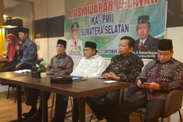 Buka Muswil IKA-PMII Sumsel, Akhmad Muqowan Ungkap Tantangan Kader PMII