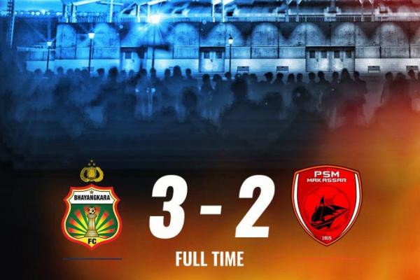 Bhayangkara FC Tundukkan PSM Makassar 3-2