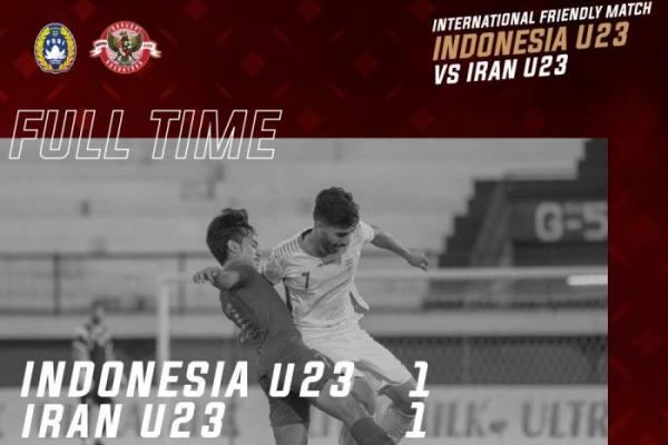 Timnas Indonesia U-22 Ditahan Imbang Iran U-23