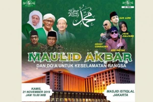 Kamis Besok, PBNU Akan Gelar Maulid Akbar dan Doa Keselamatan Bangsa di Masjid Istiqlal