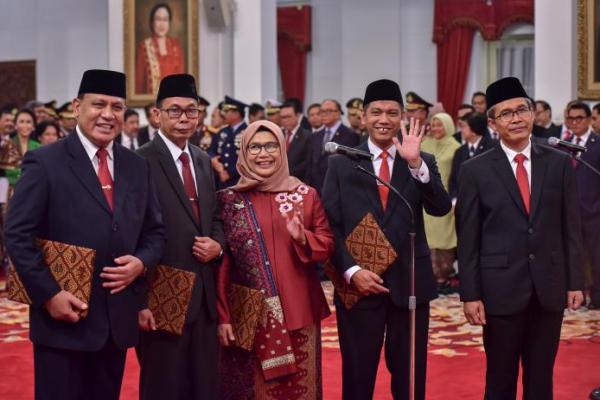 Sah! Presiden Jokowi Lantik Pimpinan KPK Baru