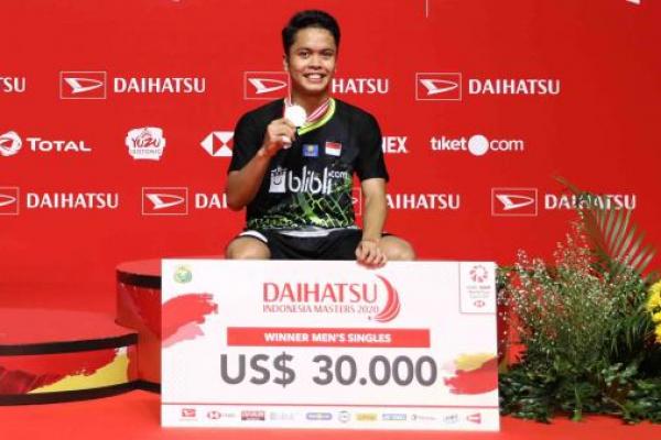 Anthony Ginting Juara, Indonesia Rebut Tiga Gelar