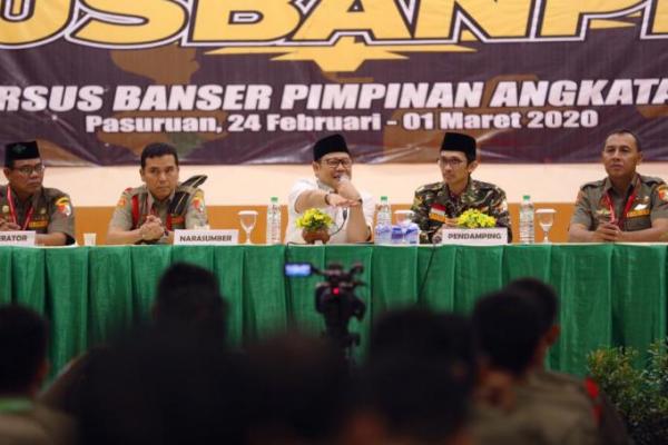 Hadiri Susbanpim V, Cak Imin Dorong Banser Tingkatkan Sinergitas