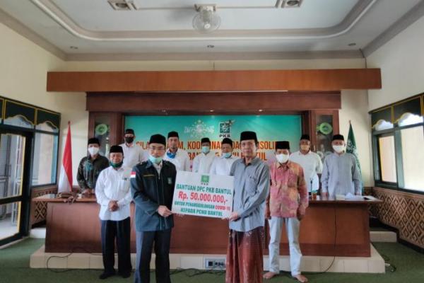 DPC PKB Bantul Sumbang NU 50 Juta untuk Penanggulangan Covid-19 