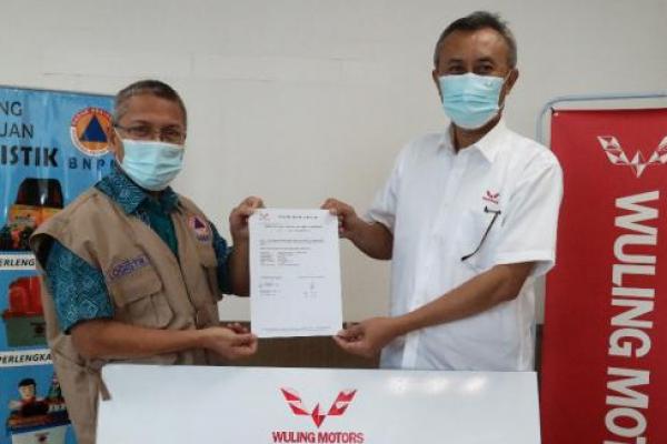 Wuling Donasikan 100 Ribu Masker Nonmedis ke Gugus Tugas Covid-19