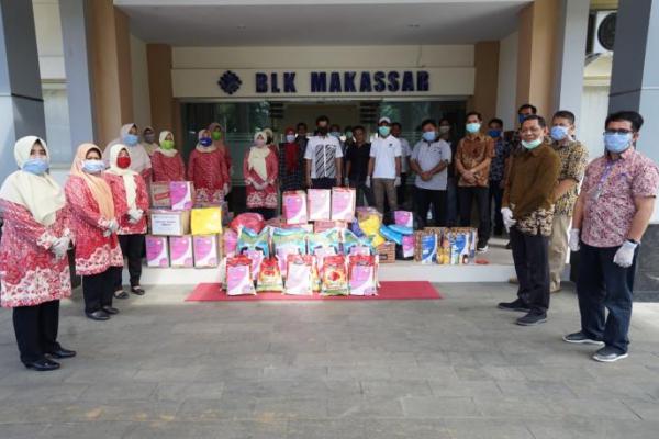 Sambut HUT ke-43, BLK Makassar Peduli Tanggulangi Covid-19