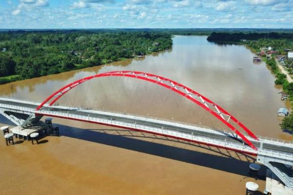 Rampung, Jembatan Tumbang Samba Siap Diresmikan Pemerintah