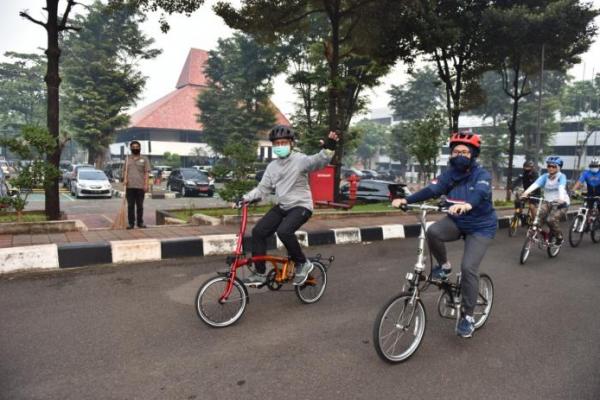 Budayakan Hidup Sehat, Kemendes Gelar Gowes Bareng Pegawai