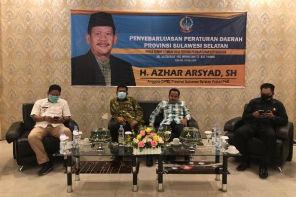 Sosialisasi Perda Kepemudaan, Azhar Arsyad Harap Kontribusi Para Pemuda