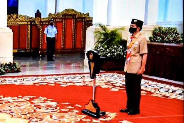 Jokowi Ajak Pramuka Bikin Gerakan Kedisiplinan dan Kepedulian Nasional