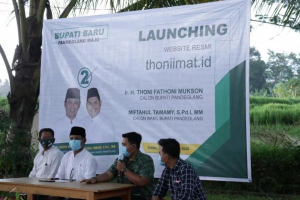 Paslon Thoni-Imat Luncurkan Website Resmi thoniimat.id