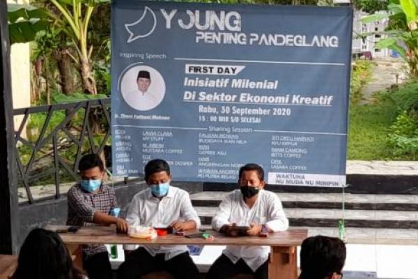 Dukung Kemajuan Pandeglang, Thoni Fathoni Mukson Dukung Kreativitas Milenial