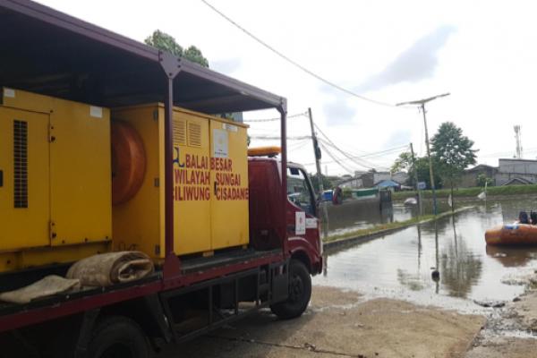 BBWS Ciliwung Cisadane Bantu Mobil Pompa Atasi Banjir, Lurah Periuk: Terimakasih