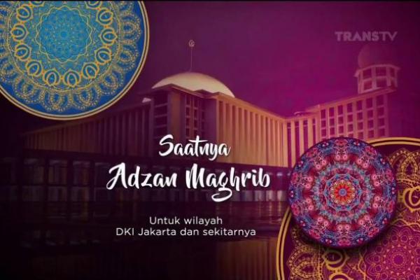 Berbuka Puasa dengan Azan Magrib di TV