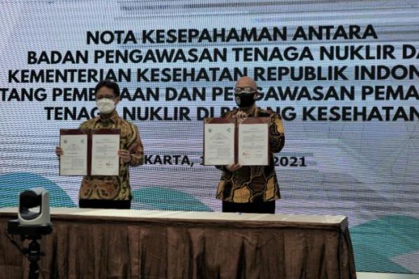 Kemenkes-Bapeten Perpanjang Kerja Sama Penggunaan Nuklir di Bidang Kesehatan