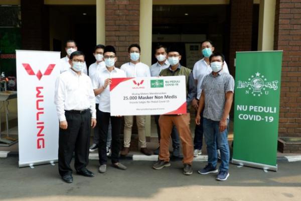 Wuling Donasikan 25.000 Masker Kepada Satgas NU Peduli Covid-19