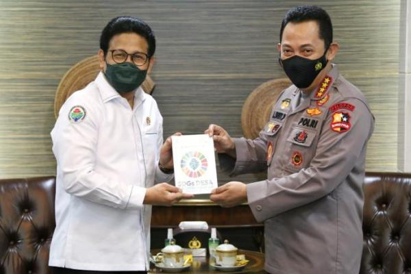 Temui Kapolri, Gus Menteri Ajak Polri Kawal Dana Desa