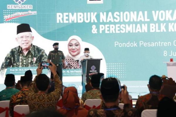 Wapres Maruf Amin Minta BLK Komunitas Kembangkan Pelatihan Sesuai Kebutuhan Pasar