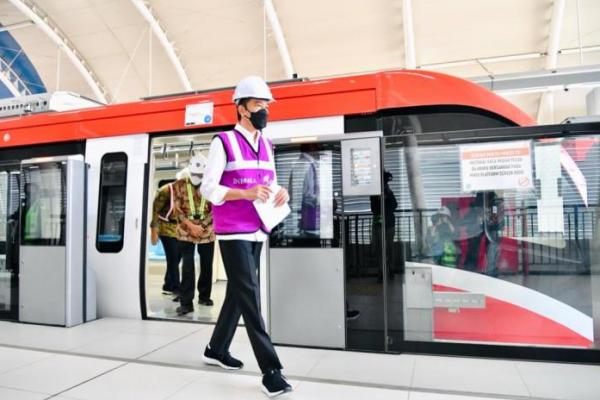 LRT Jabodetabek Ditarget Beroperasi 2022, Presiden Jokowi: Pembangunan Sudah 84,7 Persen