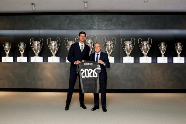 Perpanjang Kontrak, Thibaut Courtois Bela Real Madrid Hingga 2026