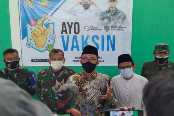 Kerjasama Bareng Kodim Majalengka, Ponpes Al Mizan Jatiwangi Gelar Vaksinasi Massal