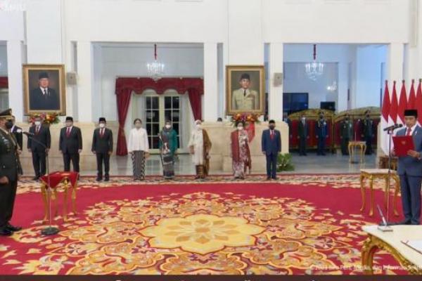 Presiden Jokowi Resmi Lantik Andika Perkasa Jadi Panglima TNI