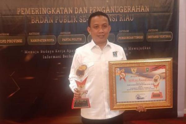 Ketiga Kalinya PKB Riau Raih Penghargaan Komisi Informasi Award 2021