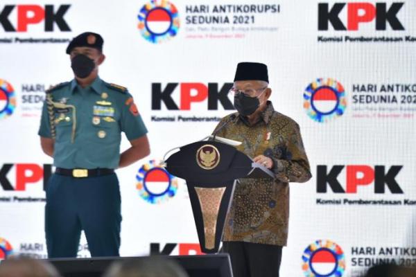 Hakordia 2021, Wapres Maruf Amin Sebut Korupsi Ibarat Karat Perusak Besi Bangunan