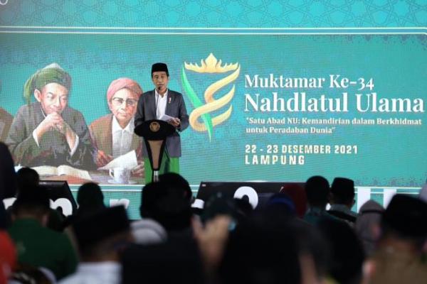 Buka Muktamar NU ke-34, Presiden Jokowi Sampaikan Terima Kasih pada NU