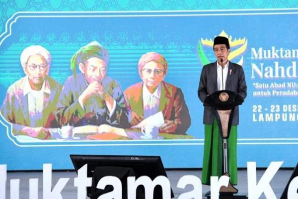 Presiden Jokowi: NU Punya Kekuatan Bangkitkan Ekonomi Umat