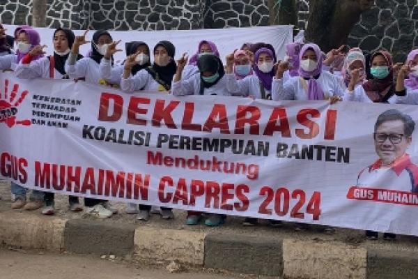 Koalisi Perempuan se Banten Deklarasi Dukung Gus Muhaimin Presiden RI 2024