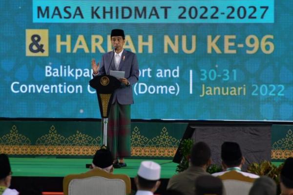 Hadiri Pengukuhan Pengurus PBNU, Jokowi Apresiasi NU Jaga NKRI dan Pancasila 