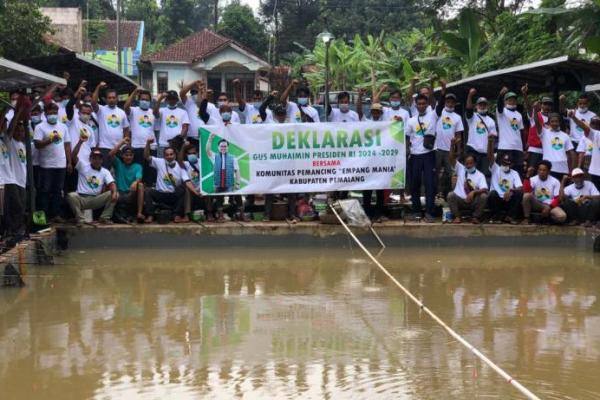 Komunitas Pemancing `Empang Mania` Deklarasi Dukung Gus Muhaimin Capres 2024