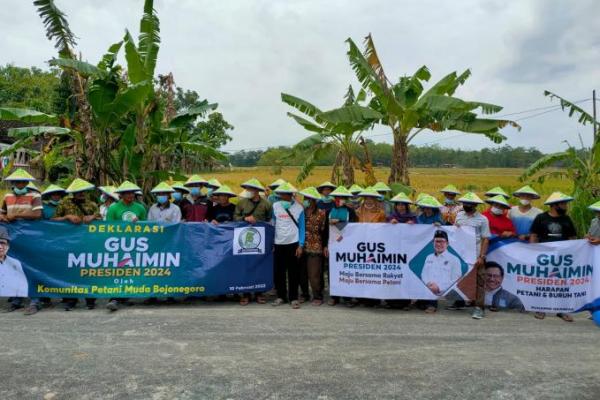 Puluhan Petani Muda Bojonegoro Deklarasi Dukung Gus Muhaimin Presiden 2024