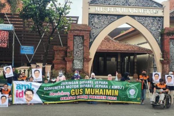 Puluhan Penyandang Disabilitas di Jepara Deklarasi Dukung Gus Muhaimin Jadi Presiden 2024